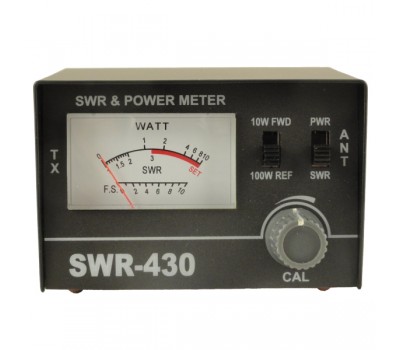 КСВ метр SWR-430 измеряет мощность и КСВ. 